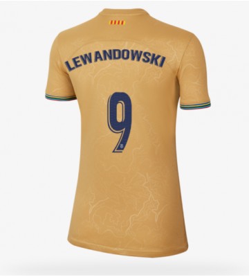 Barcelona Robert Lewandowski #9 Bortedrakt Kvinner 2022-23 Kortermet